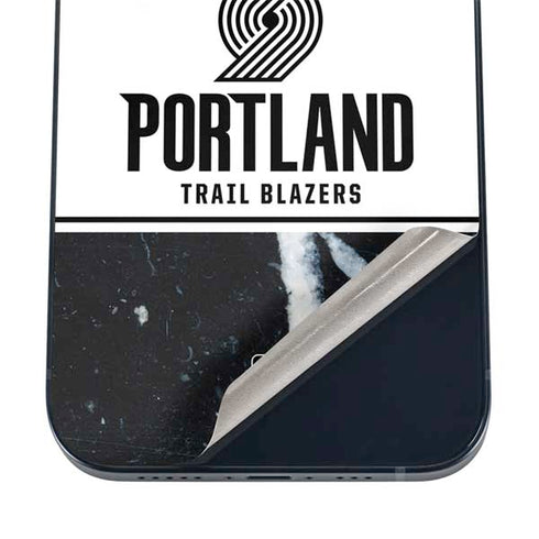 NBA Portland Trail Blazers Marble iPhone 16 Skin