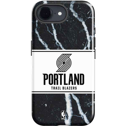 NBA Portland Trail Blazers Marble iPhone 16e Impact Case