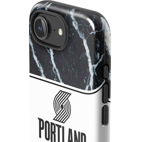 NBA Portland Trail Blazers Marble iPhone 16e Impact Case