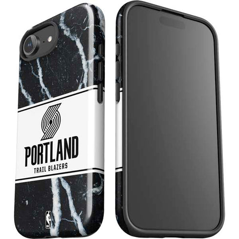 NBA Portland Trail Blazers Marble iPhone 16e Impact Case