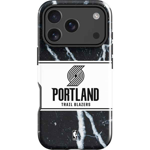 NBA Portland Trail Blazers Marble iPhone 18 Pro Impact Case