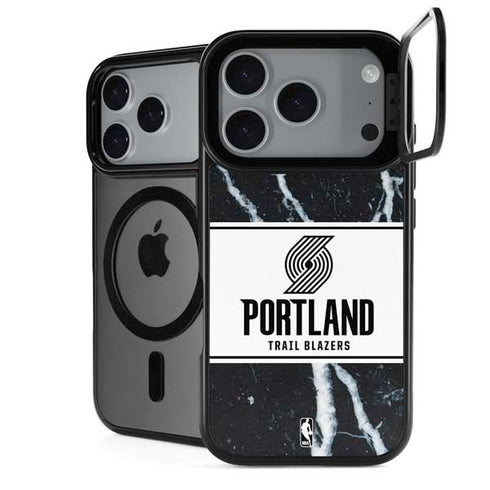 NBA Portland Trail Blazers Marble iPhone 18 Pro Max Kickstand Case