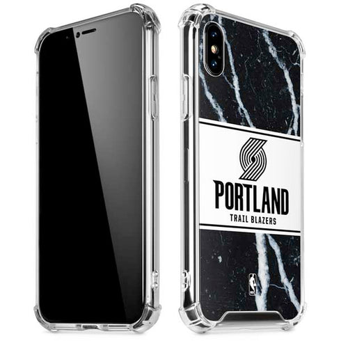 NBA Portland Trail Blazers Marble iPhone X/XS Clear Case