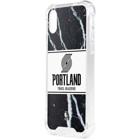 NBA Portland Trail Blazers Marble iPhone XS Clear Case