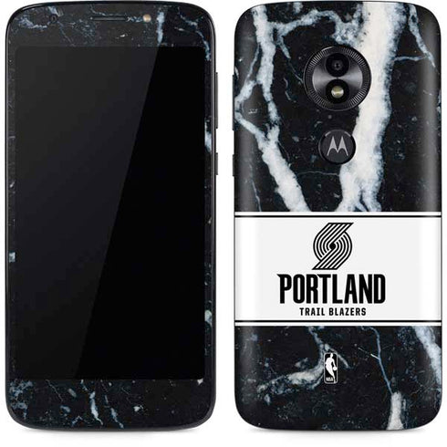 NBA Portland Trail Blazers Marble Moto E5 Play Skin