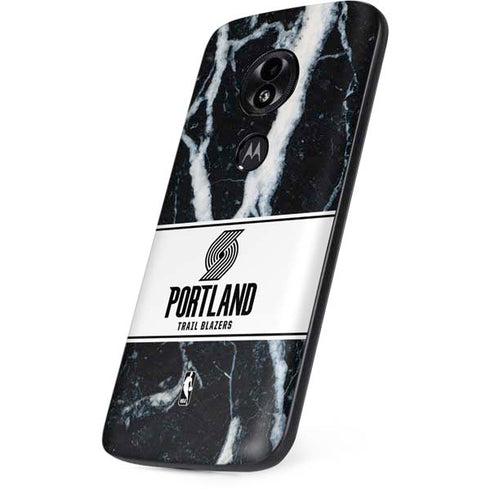 NBA Portland Trail Blazers Marble Moto E5 Play Skin