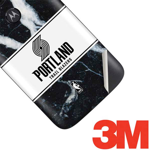 NBA Portland Trail Blazers Marble Moto E5 Play Skin