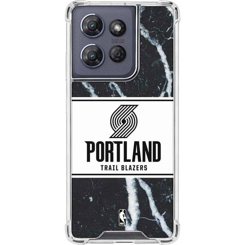 NBA Portland Trail Blazers Marble Moto G 5G (2025) Clear Case