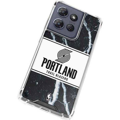 NBA Portland Trail Blazers Marble Moto G 5G (2025) Clear Case