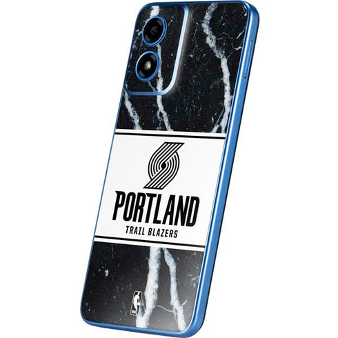 NBA Portland Trail Blazers Marble Moto G Play 4G (2024) Skin