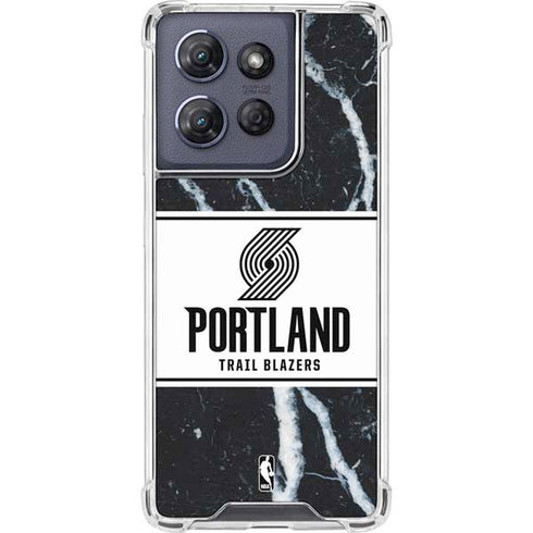 NBA Portland Trail Blazers Marble Moto G Play 5G (2025) Clear Case