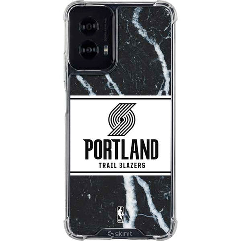 NBA Portland Trail Blazers Marble Moto G Power 5G (2024) Clear Case