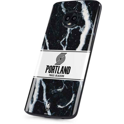 NBA Portland Trail Blazers Marble Moto G6 Skin