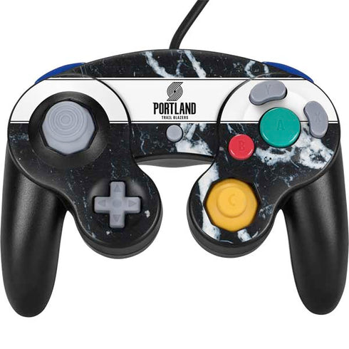 NBA Portland Trail Blazers Marble Nintendo GameCube Controller Skin