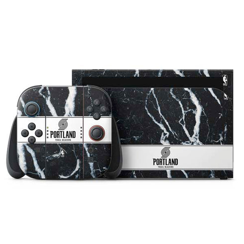 NBA Portland Trail Blazers Marble Nintendo Switch 2 (2025) with Joy-Con Skin