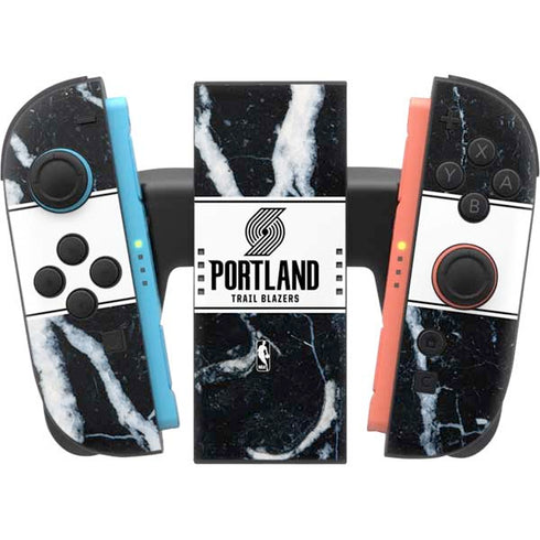 NBA Portland Trail Blazers Marble Nintendo Switch 2 (2025) Joy-Con Controller Skin