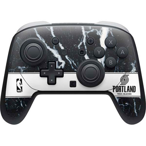 NBA Portland Trail Blazers Marble Nintendo Switch 2 (2025) Pro Controller Skin