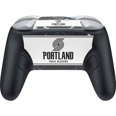NBA Portland Trail Blazers Marble Nintendo Switch 2 (2025) Pro Controller Skin