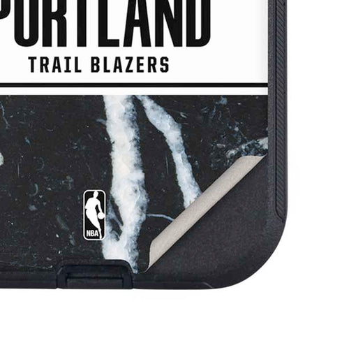 NBA Portland Trail Blazers Marble Otterbox Defender iPhone Skin