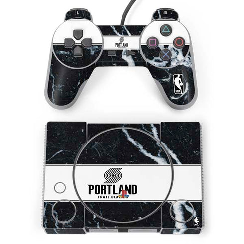 NBA Portland Trail Blazers Marble PlayStation Classic Bundle Skin