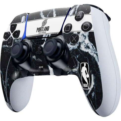 NBA Portland Trail Blazers Marble PS5 DualSense Edge Pro Controller Skin