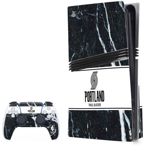 NBA Portland Trail Blazers Marble PlayStation PS5 Skins
