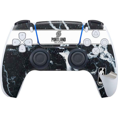 NBA Portland Trail Blazers Marble PS5 Pro Disk Bundle Skin