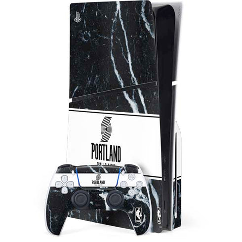 NBA Portland Trail Blazers Marble PlayStation PS5 Skins