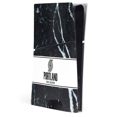 NBA Portland Trail Blazers Marble PS5 Slim Digital Edition Console Skin