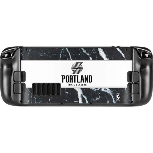 NBA Portland Trail Blazers Marble Steam Deck Handheld Gaming Computer Skin