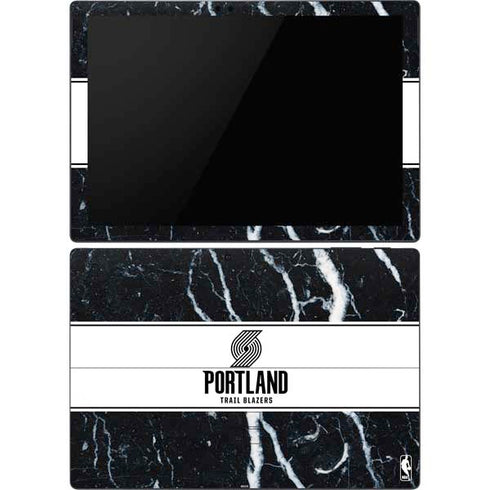 NBA Portland Trail Blazers Marble Surface Pro 6 Skin
