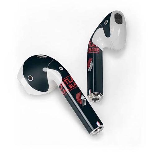 NBA Portland Trail Blazers Standard - Black Apple AirPods Skin