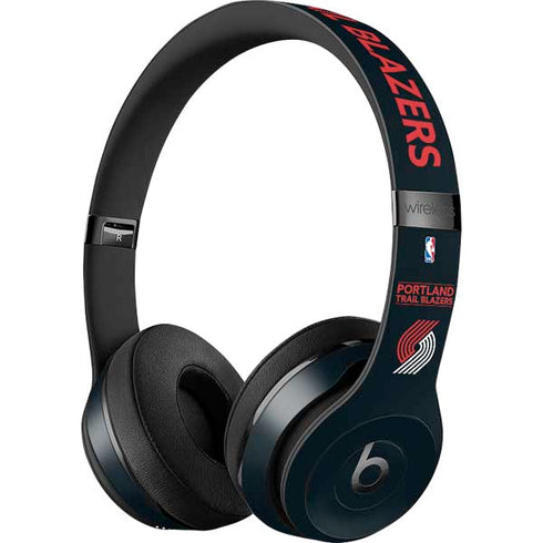 NBA Portland Trail Blazers Standard - Black Beats Solo 3 Wireless Skin