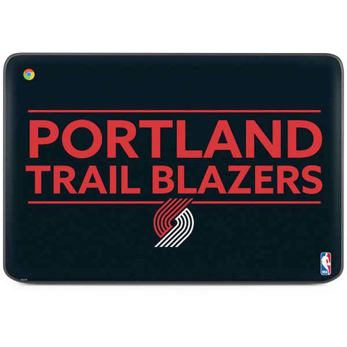 NBA Portland Trail Blazers Standard - Black HP Chromebook Skin