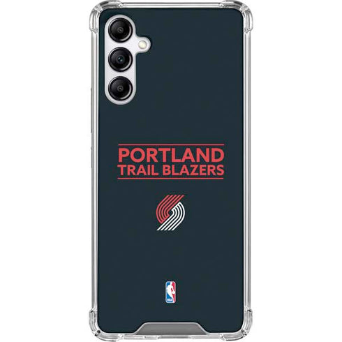 NBA Portland Trail Blazers Standard - Black Gabb Phone 4 Clear Case