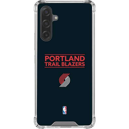 NBA Portland Trail Blazers Standard - Black Galaxy A17 Clear Case