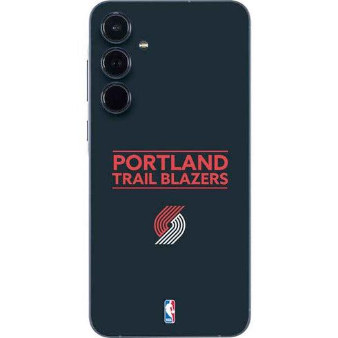 NBA Portland Trail Blazers Standard - Black Galaxy A55 5G Skin