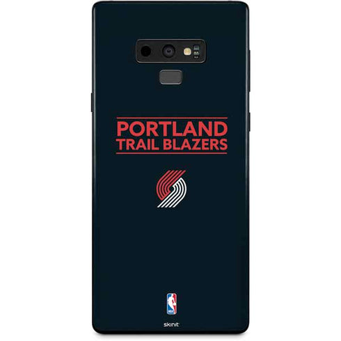 NBA Portland Trail Blazers Standard - Black Galaxy Note 9 Skin