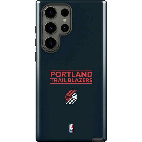 NBA Portland Trail Blazers Standard - Black Galaxy S23 Ultra Pro Case