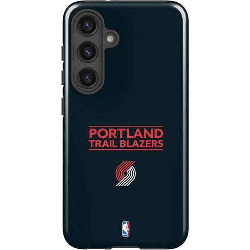 NBA Portland Trail Blazers Standard - Black Galaxy S25 Impact Case