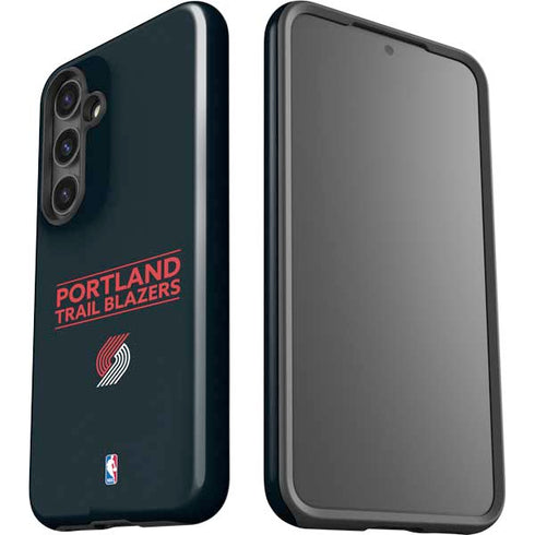 NBA Portland Trail Blazers Standard - Black Galaxy S25 Impact Case