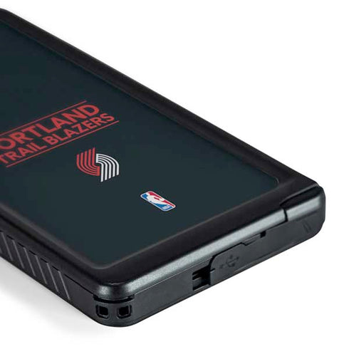 NBA Portland Trail Blazers Standard - Black Galaxy S24 Ultra Waterproof Case