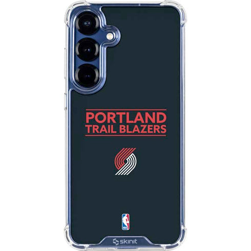 NBA Portland Trail Blazers Standard - Black Galaxy S25 Clear Case