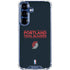 NBA Portland Trail Blazers Standard - Black Galaxy S25 Clear Case