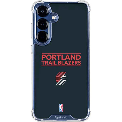 NBA Portland Trail Blazers Standard - Black Galaxy S25 Plus Clear Case