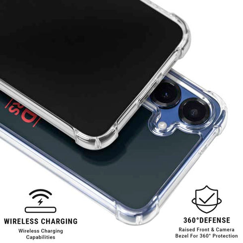 NBA Portland Trail Blazers Standard - Black Galaxy S25 Plus Clear Case