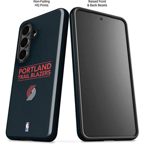NBA Portland Trail Blazers Standard - Black Galaxy S26 Impact Case