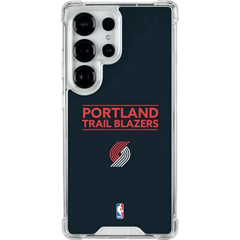 NBA Portland Trail Blazers Standard - Black Galaxy S26 Ultra Clear Case