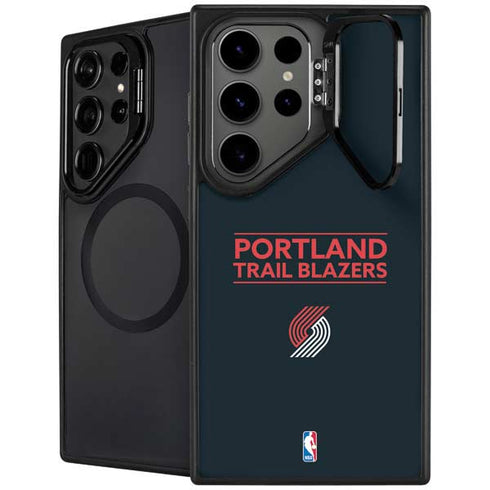 NBA Portland Trail Blazers Standard - Black Galaxy S26 Ultra Kickstand Case
