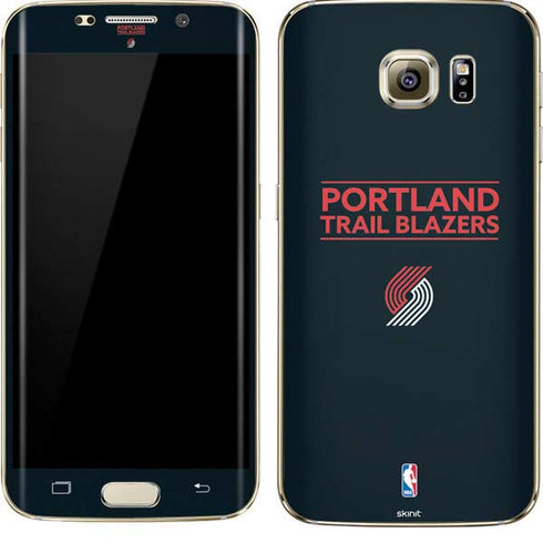 NBA Portland Trail Blazers Standard - Black Galaxy S7 Edge Skin